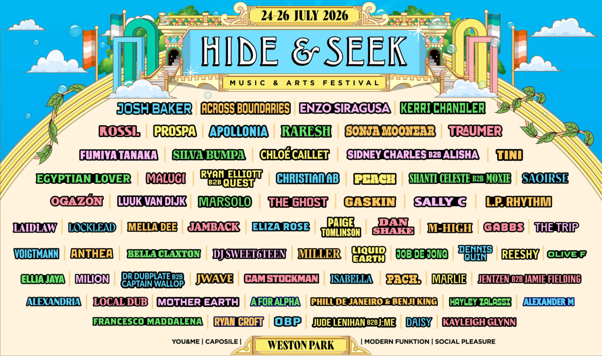 hide and seek festival lineup poster