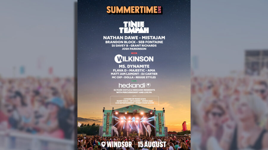 summertime live windsor lineup poster