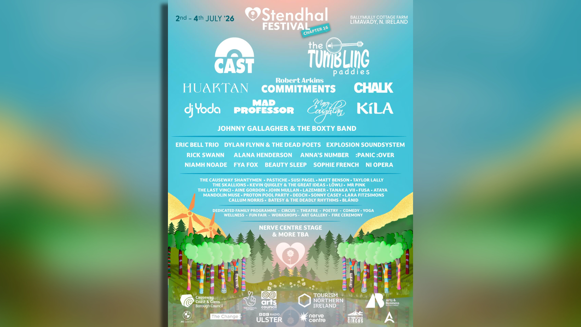 stendhal festival lineup poster