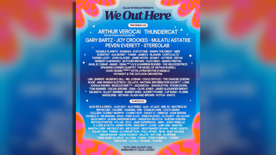 we out here festival lineup poster