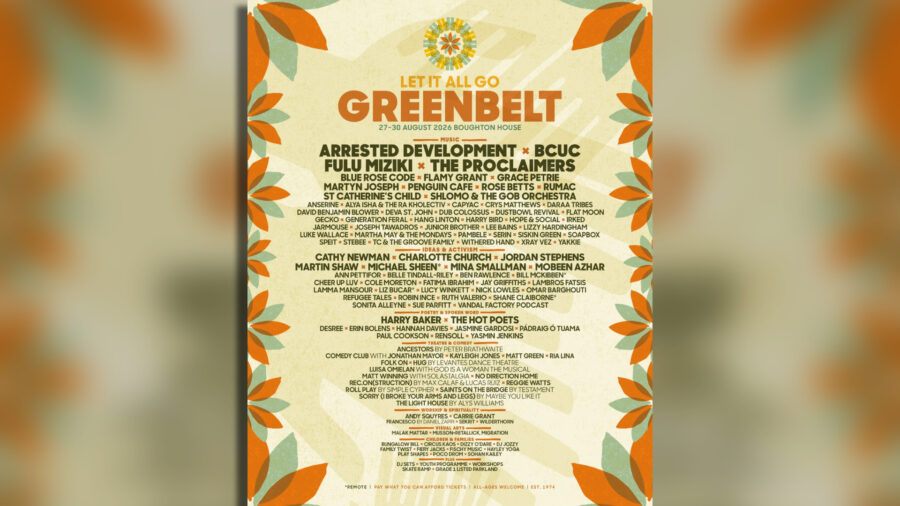 greenbelt festival lineup poster
