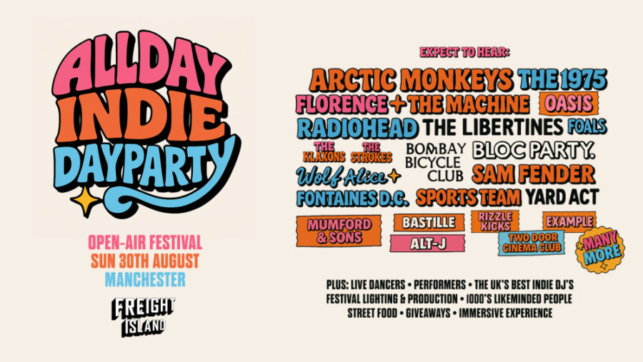 all day indie festival freight island poster