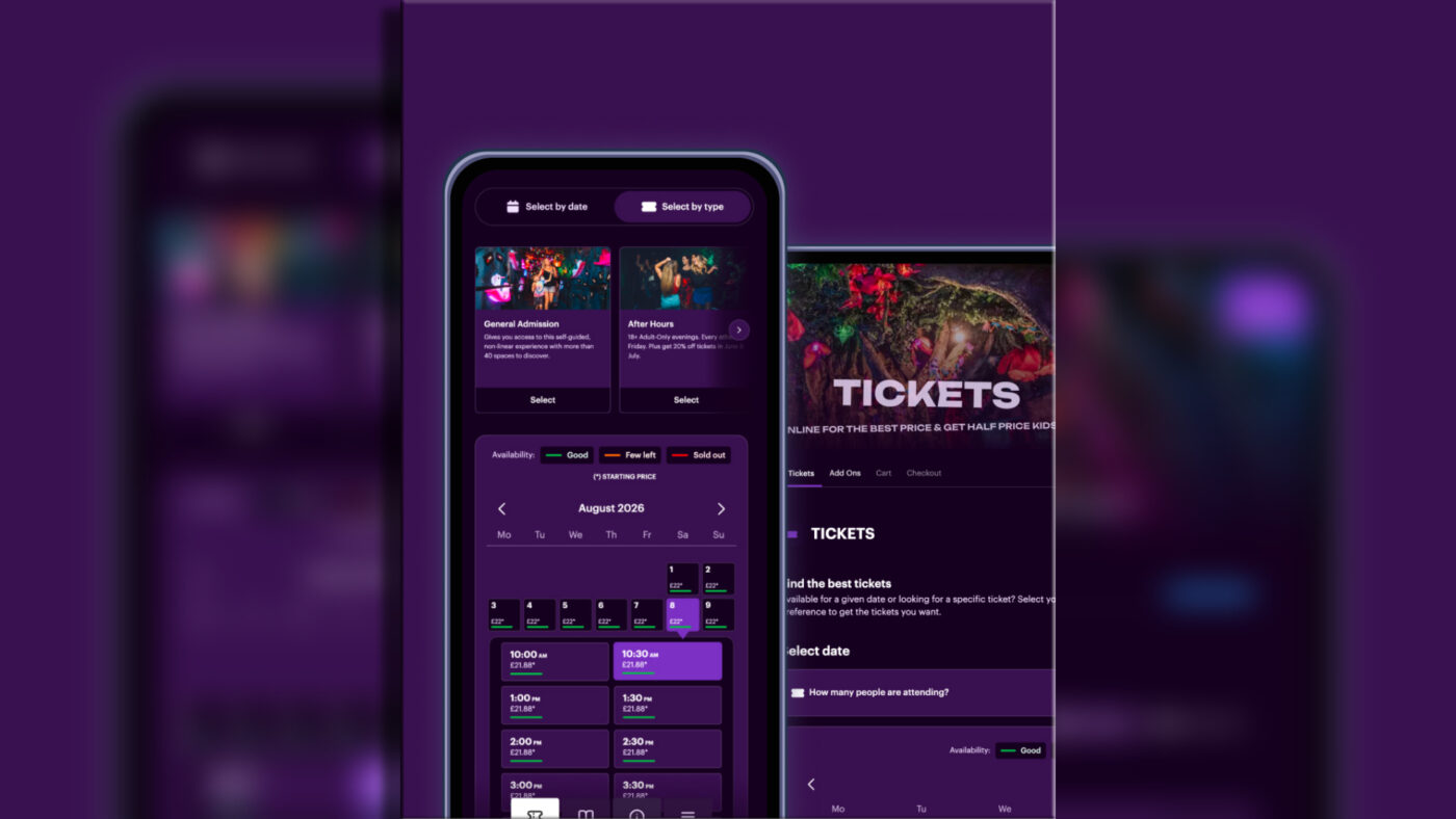 Wake The Tiger booking view on the new WeezTicket platform