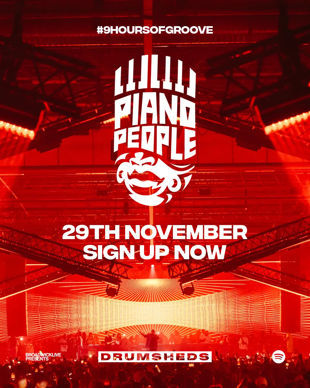 Piano People lineup at drumsheds